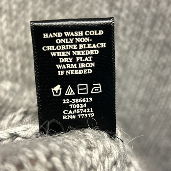 Ann Taylor Alpaca Wool Blend Gray Sweater Size Medium Petite - Picture 8 of 12